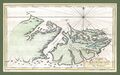 A 1767 map of the Falkland Islands by the French cartographer Étienne André Philippe (aka Philippe de Prétot)