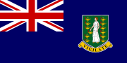 The flag of British Virgin Islands, a British Overseas Territory