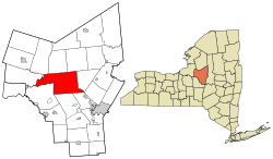 Location within Oneida County and New York