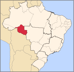 موقع ولاية روندونيا في البرازيل
