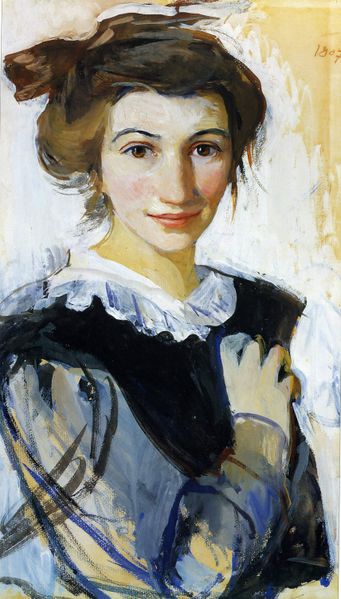 ملف:Serebryakova Self Portrait 1907 Kiev.jpg