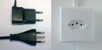 Brazilian 10 ampere socket and plugs