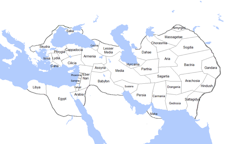 ملف:Provinces of the Achaemenid empire.png