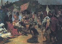 تجارة العبيد في معسكر للسلاڤ الشرقيين.