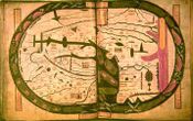 The world map from the Saint-Sever Beatus, dating to c. AD 1050.