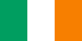 علم أيرلندا. وفقًا للمكتب الصحفي للحكومة الأيرلندية، "يمثل اللون الأخضر التقليد الغالي الأقدم بينما يمثل اللون البرتقالي مؤيدي ويليام الصامت. يشير اللون الأبيض في الوسط إلى هدنة دائمة بين" البرتقالي "و" الأخضر ".[74]