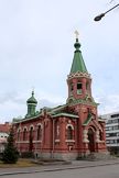 St. Nicholas Orthodox Cathedral in Kuopio; the city is the seat of Orthodox Archbishop of Karelia and All Finland