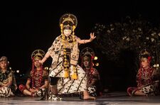 Topeng dance performance from Cirebon, West Java, Indonesia