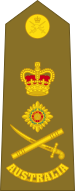 Australian Army general's shoulder board.