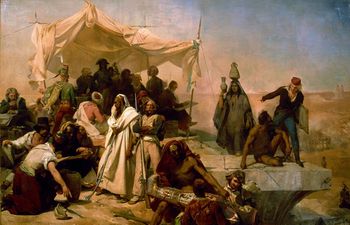 الحملة الفرنسية على مصر بقيادة نابليون بونابرت، متحف اللوڤر، 1835.