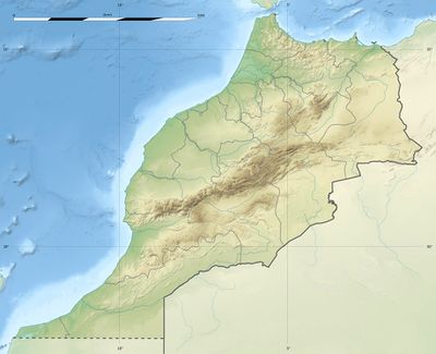 Location map Morocco