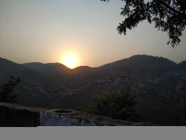 Sunset view from the top of Alwar fort/Bala Quila.