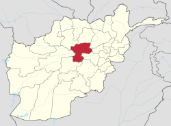 موقع ولاية باميان في أفغانستان