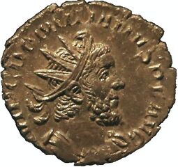A coin of Domitianus II