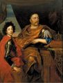 John III Sobieski with his son James Louis, by Jerzy Siemiginowski-Eleuter.