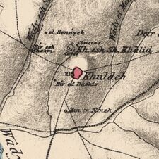 Historical map series for the area of خلدة، فلسطين (1870s).jpg