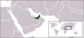 Location map for United Arab Emirates
