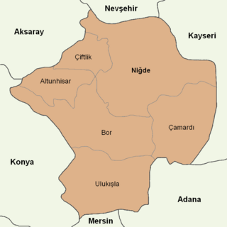 Niğde location districts.png