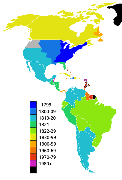 ملف:Americas independence map.PNG