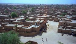 View of Agadez, from the mosque's minaret