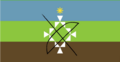 The flag of the Autonomous Guarani Territory of Charagua, Bolivia