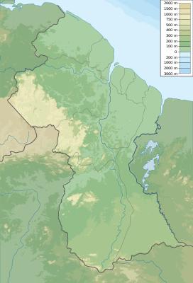 Location map Guyana