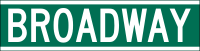 NYCDOT Broadway Sign.svg