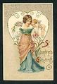 إحدى بطاقات عيد الحب البريدية التي تم إنتاجها تقريبًا في الفترة ما بين عامي 1900 و1910