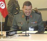 الفريق رشيد عمار قائد الجيش التونسي في اجتماع اللجنة العسكرية للناتو مع دول حوار المتوسط، في 16 نوفمبر 2006.