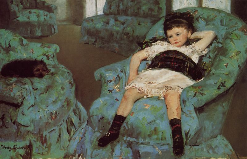 ملف:Cassatt Mary Little Girl in a blue armchair Sun Unedited 1878.jpg
