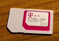 Deutsche Telekom Mini-SIM with pre-cut Micro- and Nano-SIM