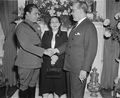 Batista, his wife Elisa Godinez-Gómez, and the ambassador from Cuba to the United States, Dr. Pedro Fraga, at the Cuban Embassy, 11/10/38