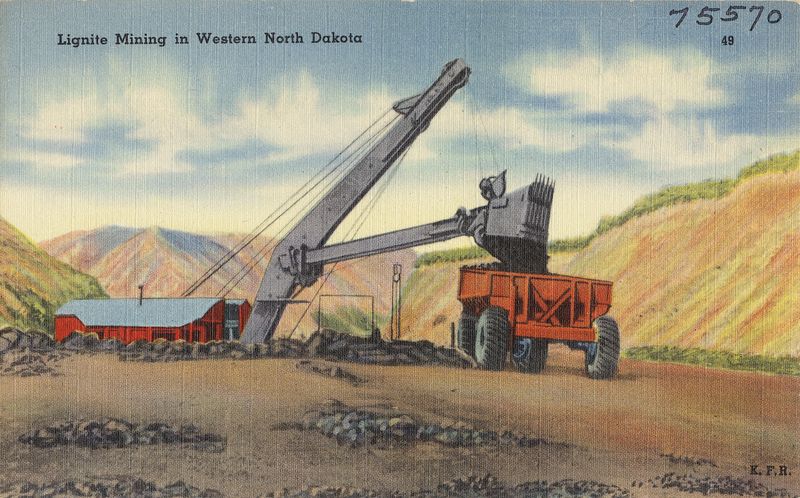 ملف:Lignite mining in Western North Dakota.jpg