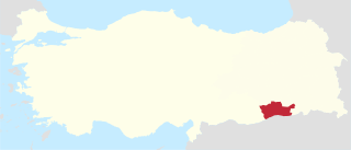 موقع محافظة ماردين في تركيا