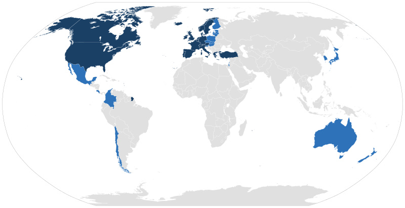 ملف:OECD member states map.svg