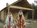 Khanty women in Man uskve nomad camp, Berezovsky, Khanty-Mansia, Russia