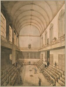 Meeting of the revolutionary National Convention in the Salle du Manège in August, 1792