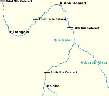 كانت مملكة الأبواب تقع في مكان ما بين أبو حمد وسوبا، عاصمة مملكة علوة.
