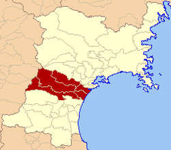 Location of مدينة سـِنداي in محافظة مي‌ياگي‏‏