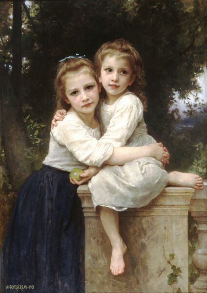 ملف:William-Adolphe Bouguereau (1825-1905) - Two Sisters (1901).jpg