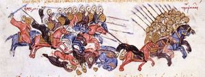 The Arabs drive the Byzantines to flight at Azazion.jpg