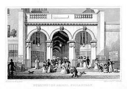 The Piccadilly entrance to the Burlington Arcade. 1819.