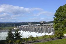 The Bonneville Dam in the Pacific Northwest, USA