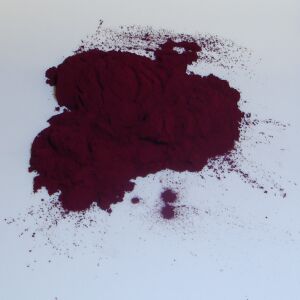 Quinacridone violet, a synthetic organic pigment sold under many different names.