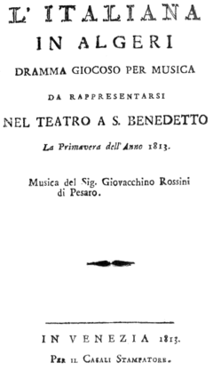 Gioachino Rossini - Italiana in Algeri - Venice 1813.png