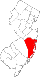 A county in the southeast part of the state. It is large and gets skinnier in the south.