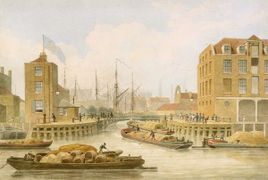 Regent's Canal, Limehouse. 1823.