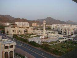 The Central Business District (CBD), in Muttrah, Muscat