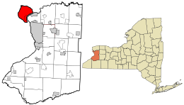 Erie County New York incorporated and unincorporated areas Grand Island highlighted.svg