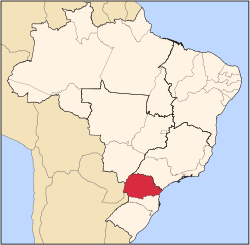 موقع ولاية پارايبا في البرازيل